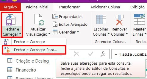 Carregando os Dados Consolidados no Excel