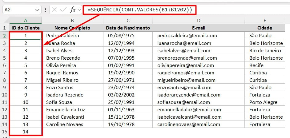 Como Colocar Números em Ordem Crescente no Excel