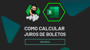 Como calcular juros de boletos no Excel