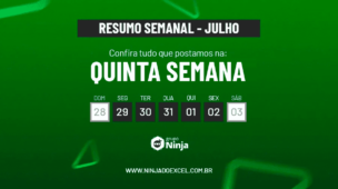 Resumo Semanal Quinta Semana de Julho