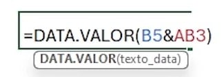 Função DATA.VALOR no Excel Para Calendário