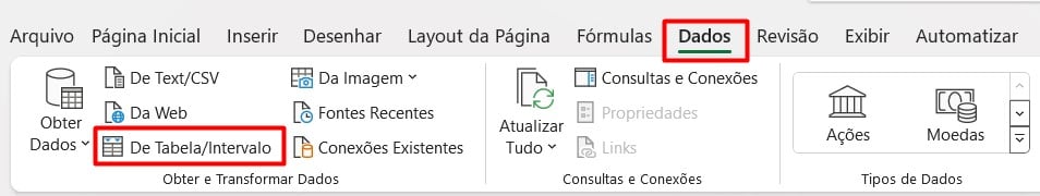 Transformando Dados no Excel