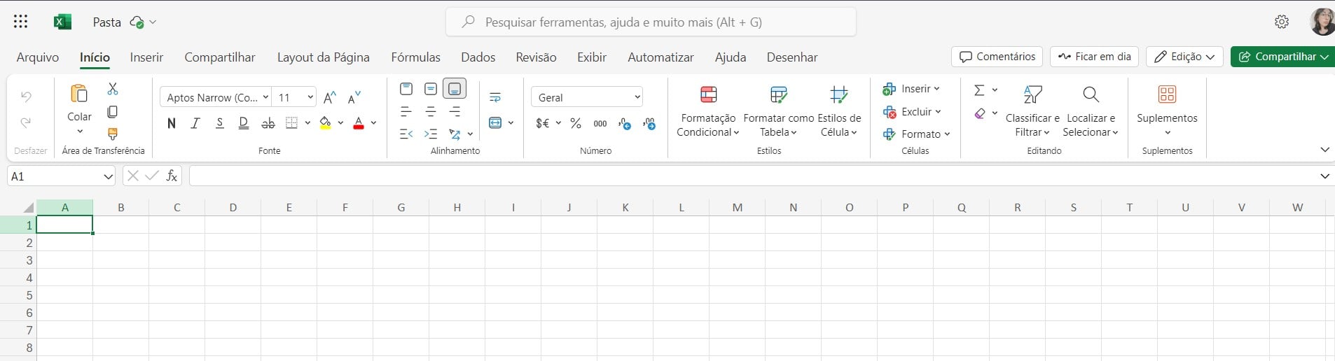 Criando Planilha Online do Excel no OneDrive