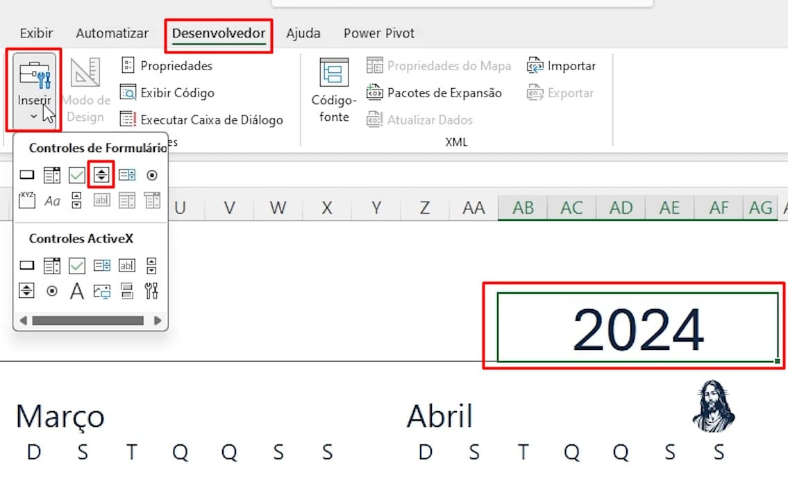 Inserindo Botão na Guia Desenvolvedor no Excel