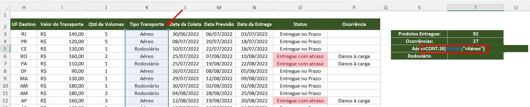 Como Fazer Contagem de Células no Excel