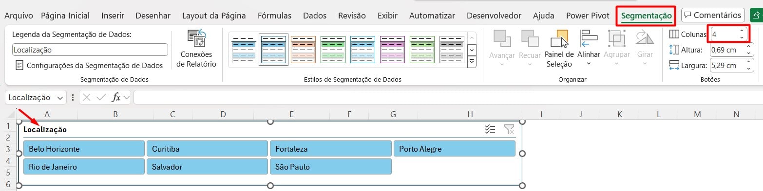 Personalizando a Segmentação de Dados no Excel