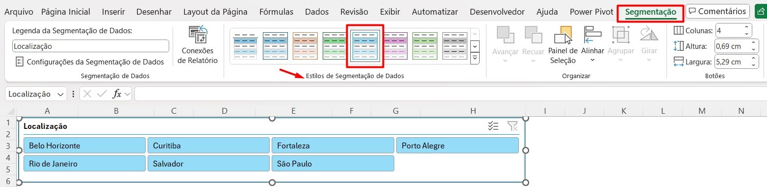 Personalizando a Segmentação de Dados no Excel