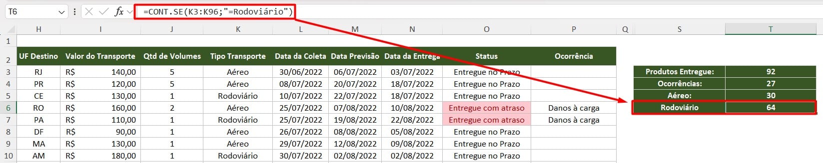 Como Fazer Contagem de Células no Excel