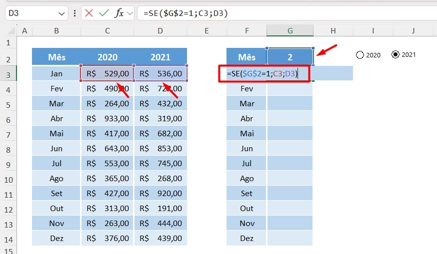 Aplicando a Função SE Para Lista Condicional no Excel