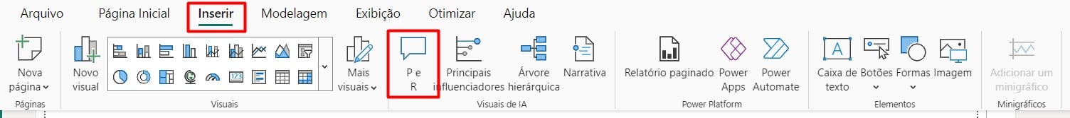 Acessando Perguntas e Respostas no Power BI