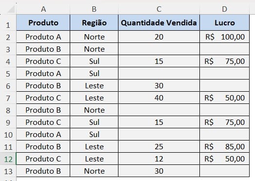 Como Substituir Espaços Vazios por Zero no Excel