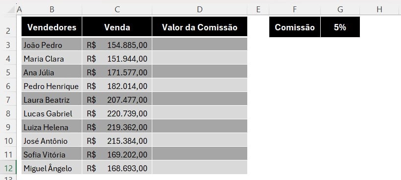 Como Travar a Célula no Excel