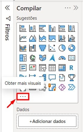 Acessando Mais Visuais no Power BI