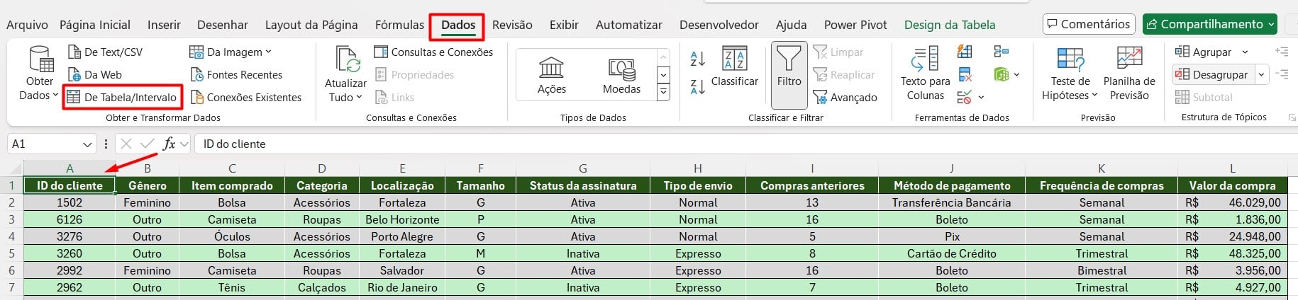 Acessando o Power Query Através do Excel