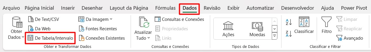 Acessando o Power Query no Excel