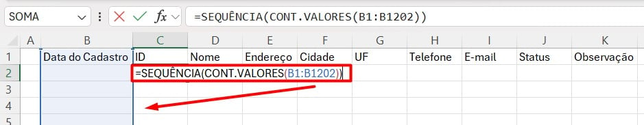 Como Fazer Cadastro de Clientes no Excel