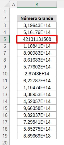 Converter Notação Científica em Número ou Texto no Excel