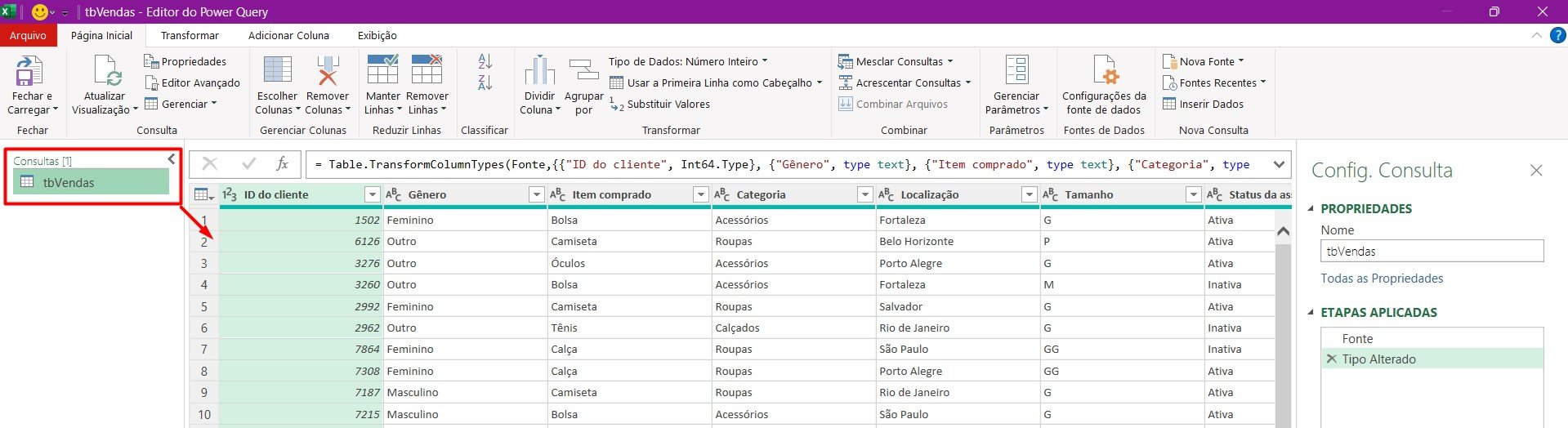 Acessando o Power Query Através do Excel