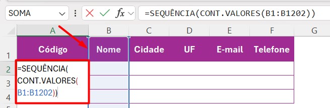 Criando Código Automático para Controle de Clientes no Excel