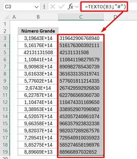 Converter Notação Científica em Número ou Texto no Excel