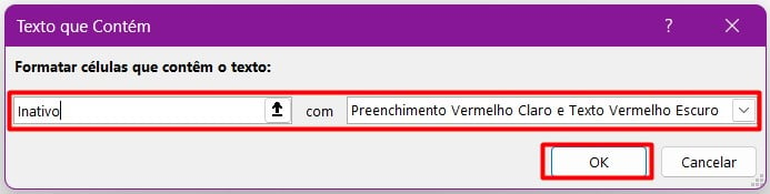 Formatação Condicional no Excel