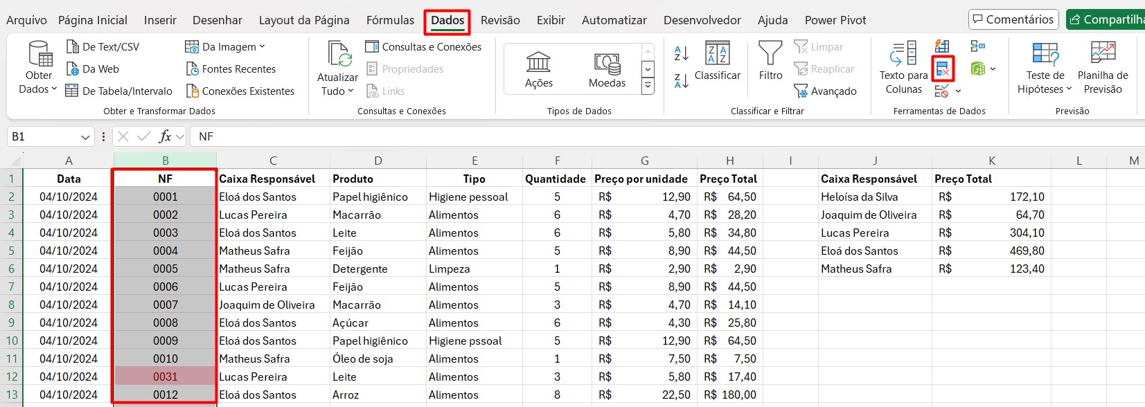 Removendo Valores Duplicados no Excel