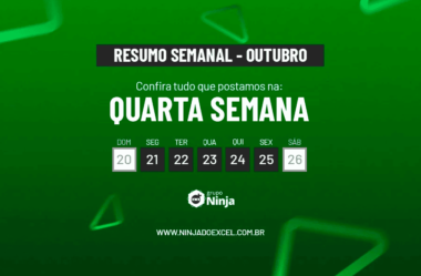 Resumo Semanal: Quarta Semana de Outubro de 2024