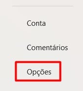 Acessando a Guia de Arquivos e Opções no Excel