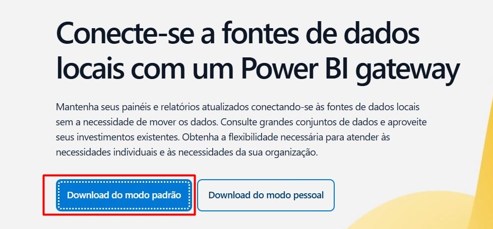 Instalar Gateway de Dados Local do Power BI