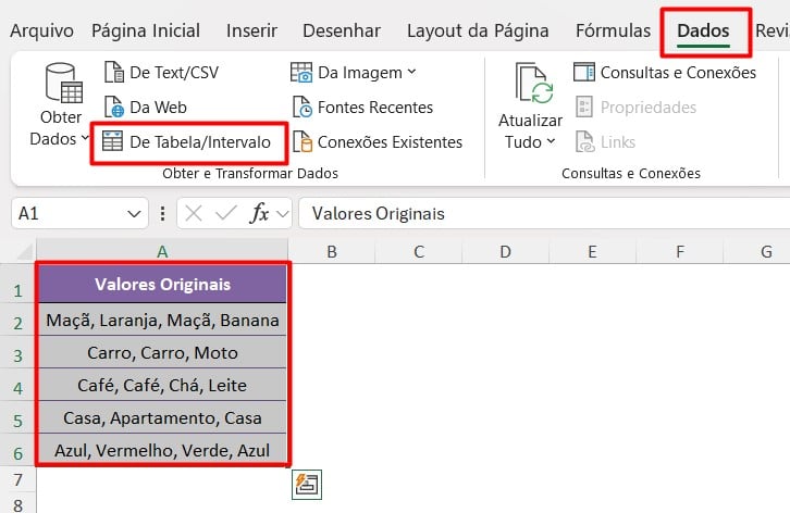 Abrindo o Power Query no Excel