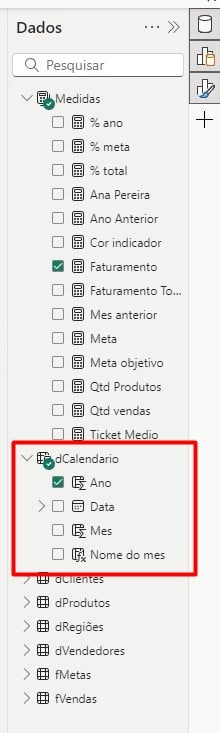 Tabela de Calendário no Power BI