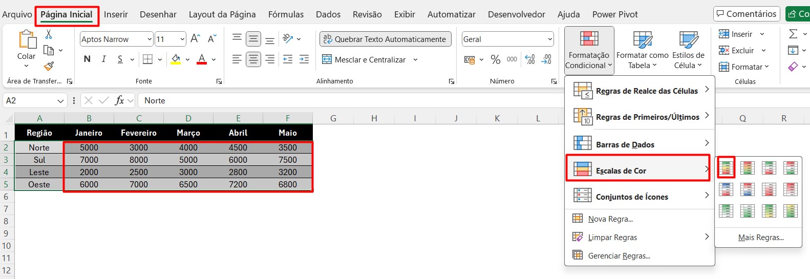 Utilizando Formatação Condicional no Excel