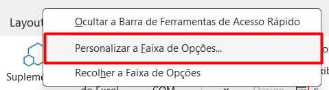 Ativando Guia de Desenvolvedor no Excel