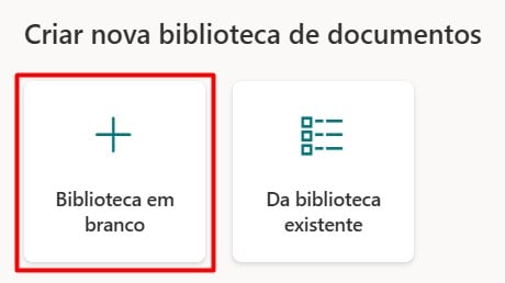 Criando uma Nova Biblioteca