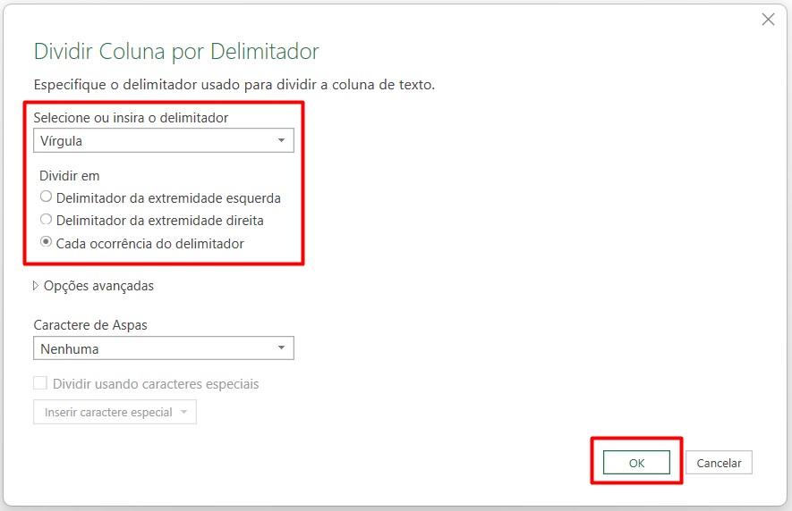 Dividindo Dados por Delimitador no Power Query