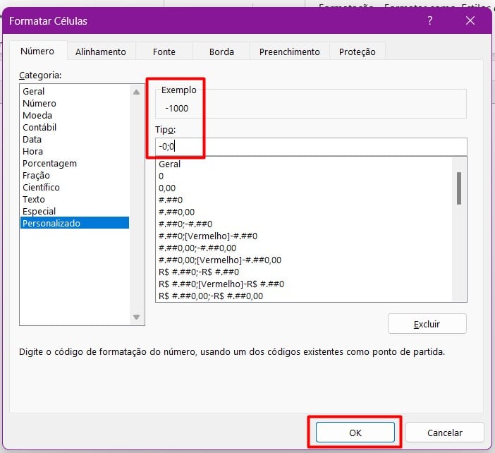 Personalizando Números no Excel