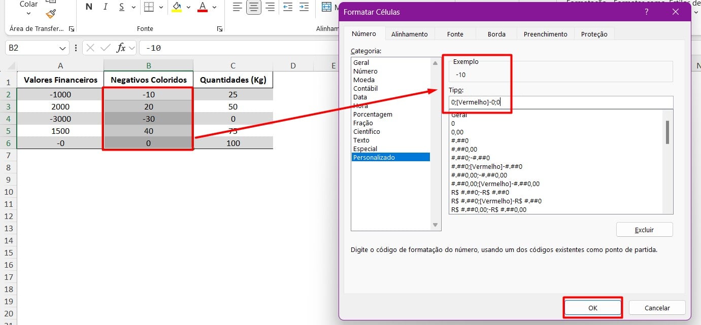 Personalizando Números no Excel