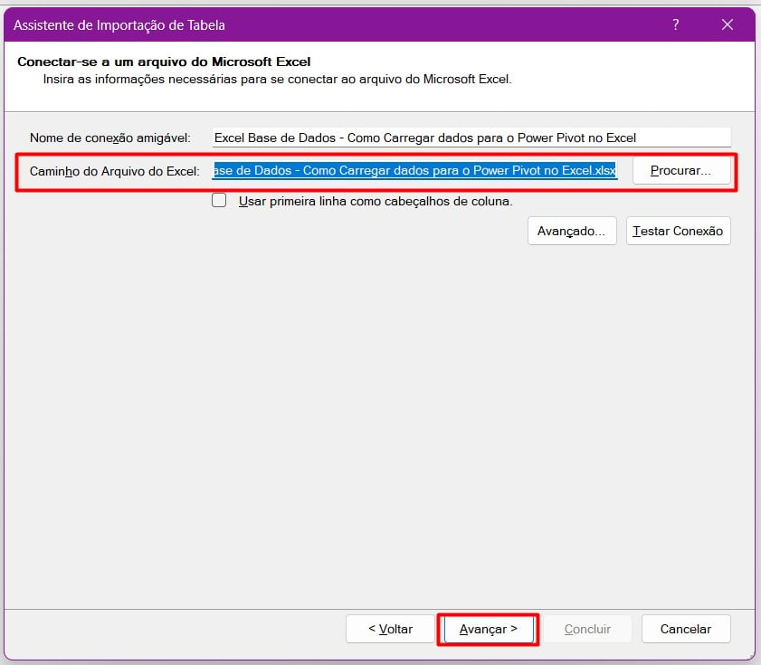 Adicionando Arquivos no Power Pivot no Excel