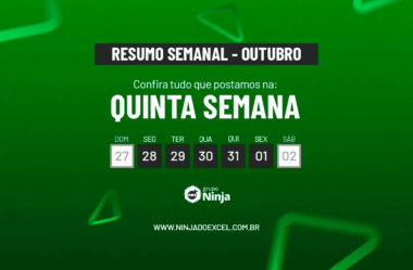 Resumo Semanal: Quinta Semana de Outubro de 2024