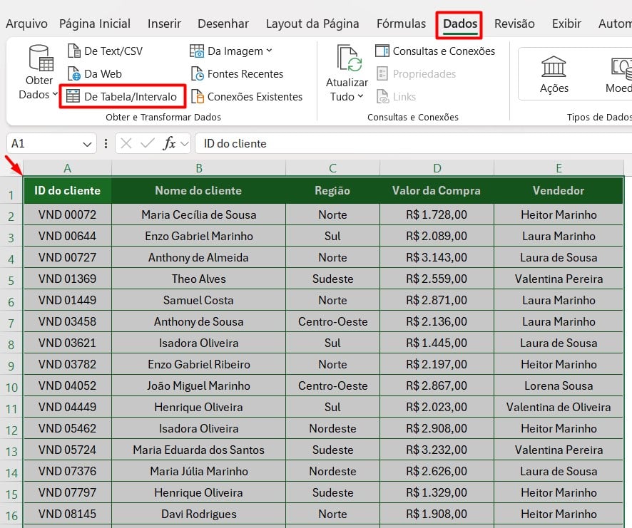 Acessando o Power Query Através do Excel