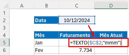 Aplicando a Função TEXTO no Excel