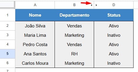 Copiar Células Visíveis no Planilhas Google