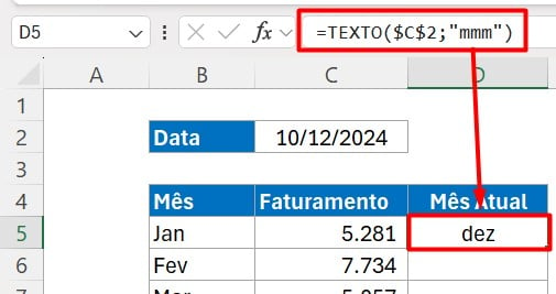 Gráfico do Mês Atual: Destaque o Mês Automaticamente