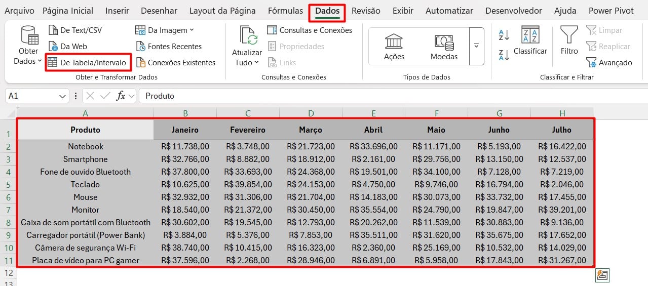 Acessando o Power Query Através do Excel