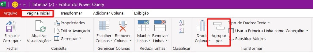 Agrupando Dados no Power Query