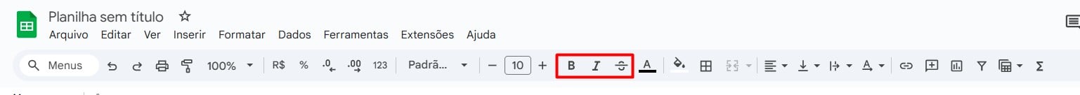 Formatação Básica do Google Planilhas