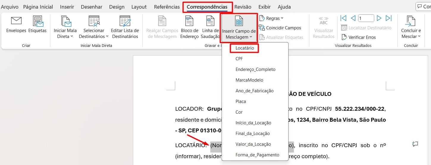 Como Criar Contratos Automáticos no Word