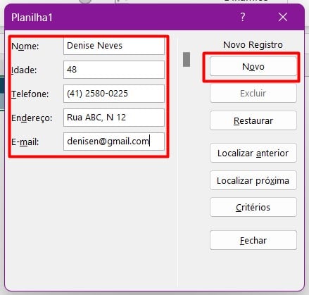 Como Criar um Formulário de Entrada de Dados no Excel