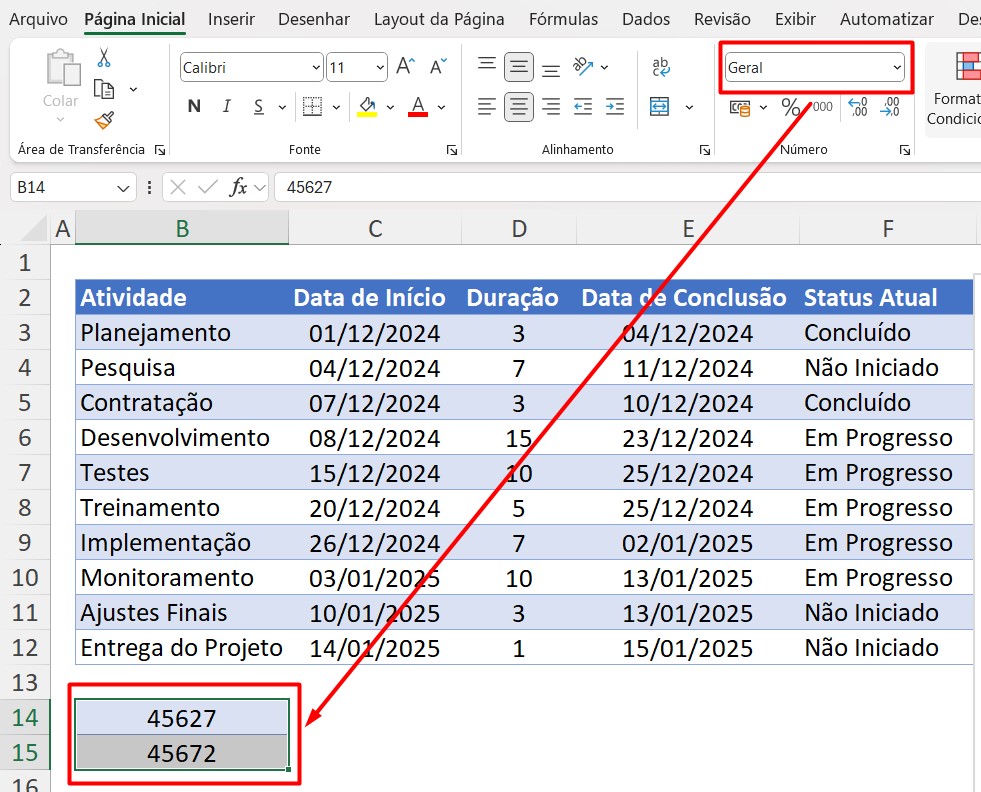 Configurando Gráfico de Barras Empilhadas no Excel