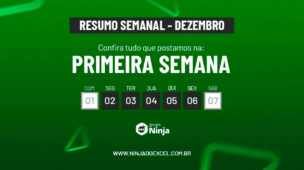 Resumo Semanal Primeira Semana de Dezembro